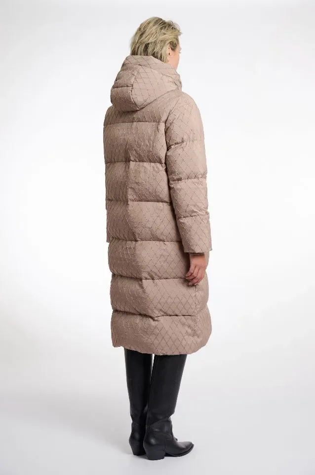 Rino & Pelle winterjas: Zestte, Toffee kleur, lang model ( RINO.86 )