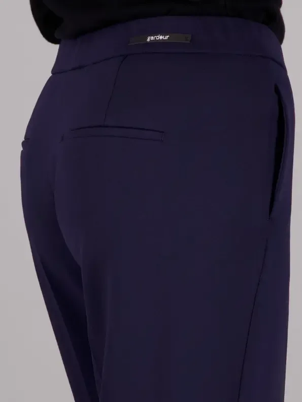 Gardeur Dames broek: Franco800, Blauw, Elastiek in de lenden ( GAR.21 )