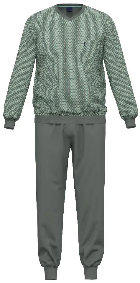Ammann heren pyjama: V hals ( AMM.656 )