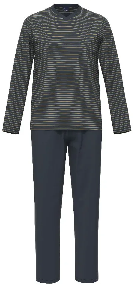 Ammann heren pyjama: V hals, recht ( AMM.660 )