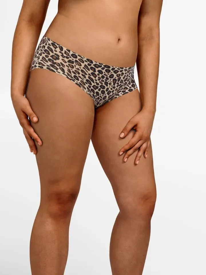 Chantelle softstretch Hipster: Leopard Print, Shorty model, naadloos ( TU: XS/XL ) ( CHAN.1 )
