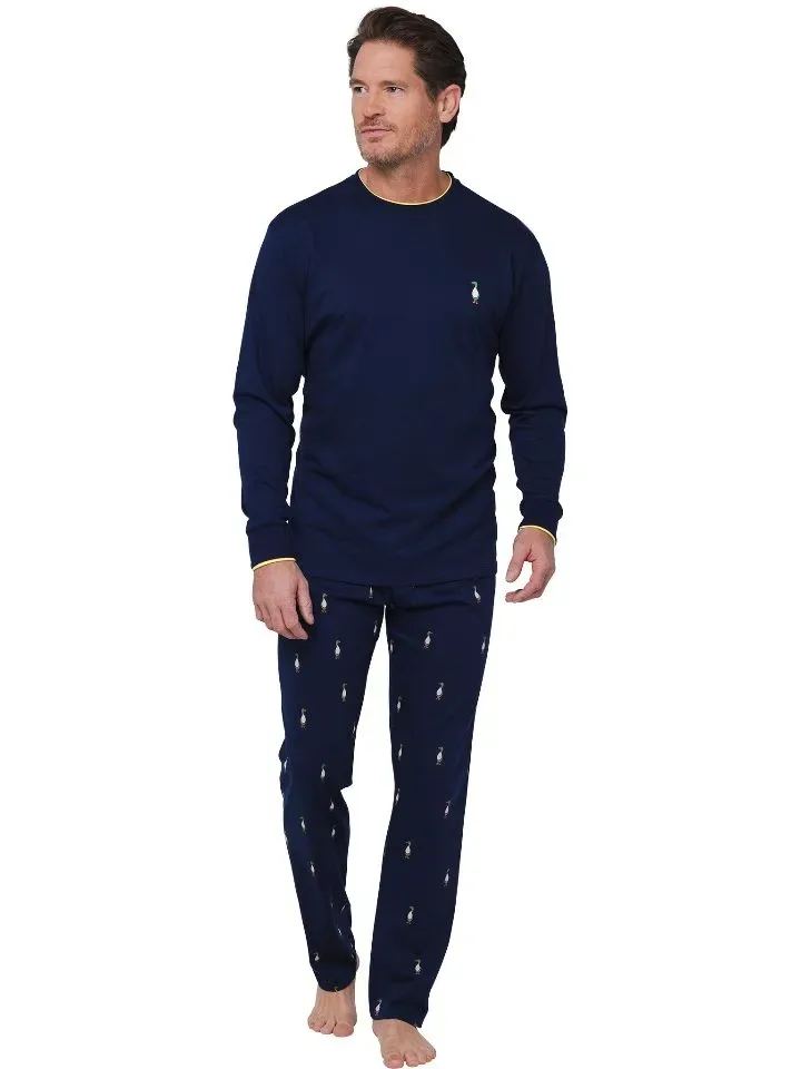 Pastunette Heren pyjama: Blauw, eendjes motief ( PAS.115 )