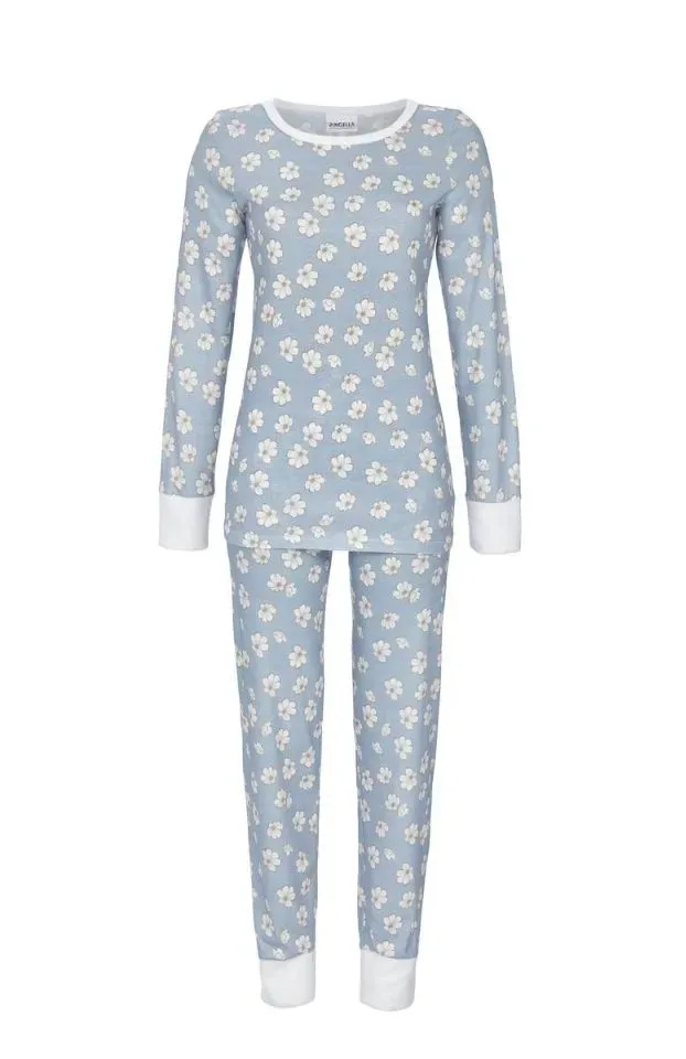 Ringella Pyjama Dames: Blauw interlock ( RIN.586 )