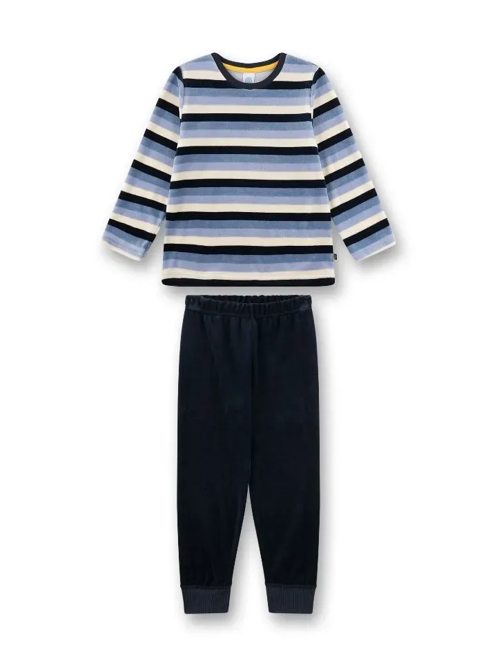Sanetta Pyjama Jongens: Blauw gestreept ( SAN.160 )