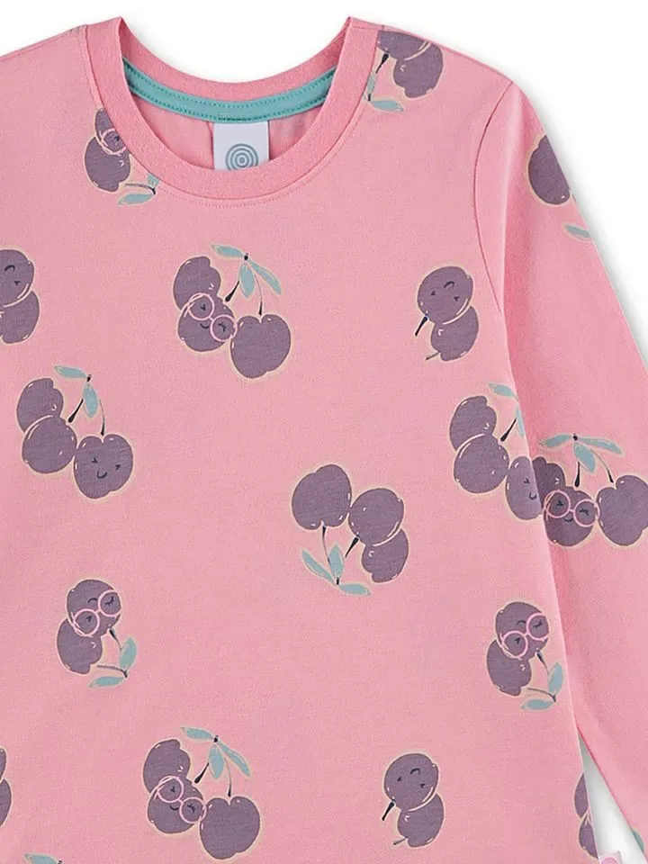 Sanetta Meisjes Pyjama: Roze, kersen, Katoen ( SAN.162 )