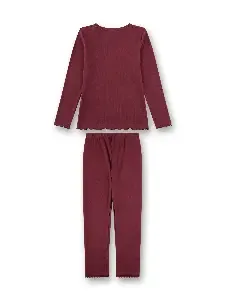 Sanetta Pyjama Meisjes: Bordeaux ( SAN.167 )
