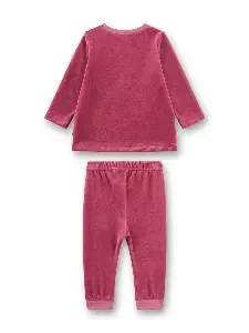 Sanetta Pyjama Meisjes: Bordeaux, velours, Rode bietjes ( SAN.168 )