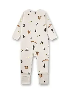 Sanetta Romper pyjama Baby's: Beige, Vosjes motief ( SAN.170 )