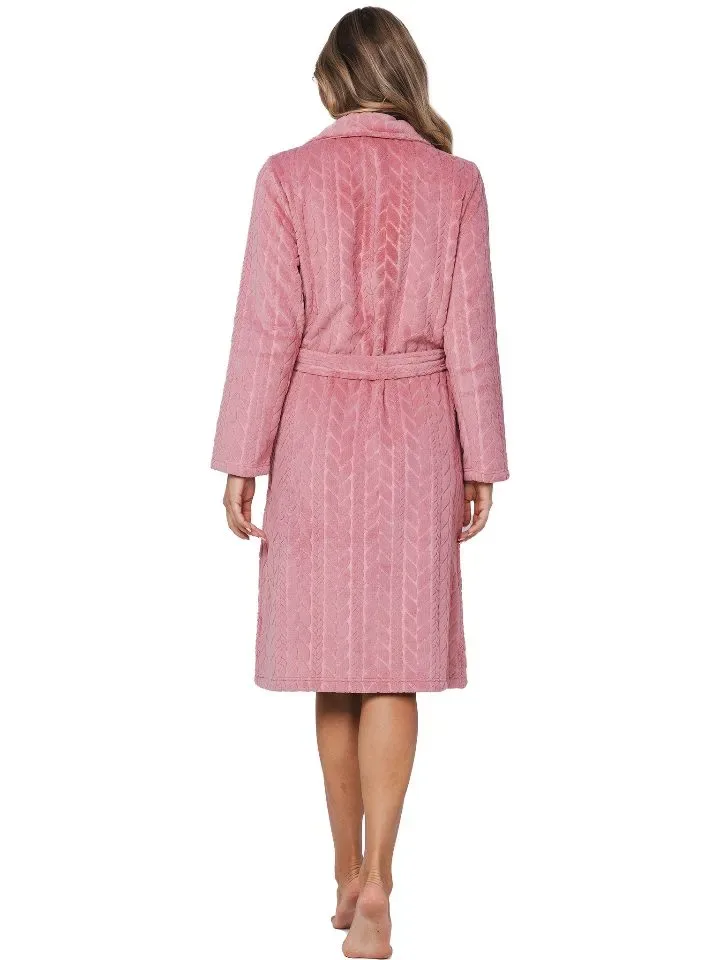 Pastunette Kamerjas met rits: Roze, ultrazacht, 110cm ( PAS.116 )