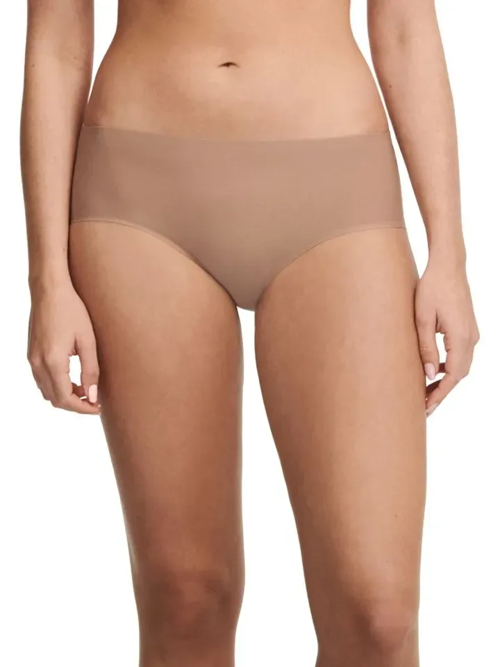 Chantelle softstretch Hipster: Coffee Latte, Shorty model, naadloos ( TU: XS/XL ) ( CHAN.20 )