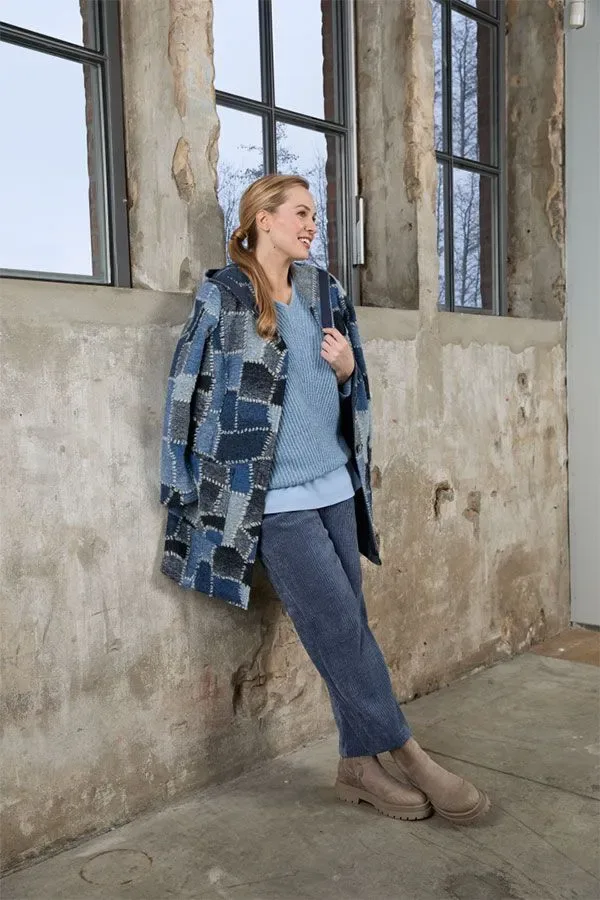 Mona Lisa Pull: Merino wol, Licht blauw ( MONA.174 )