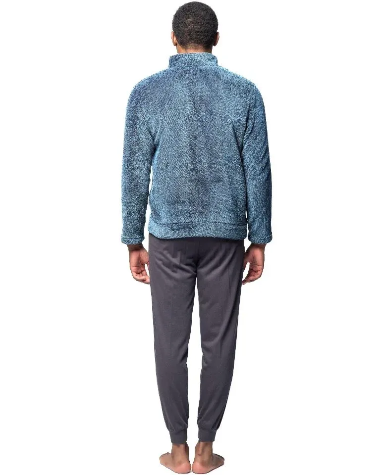 Egatex ( Soy ) Kamerjas Heren: Winter, Blauw, zeer warm, kort met rits ( EGA.492 )