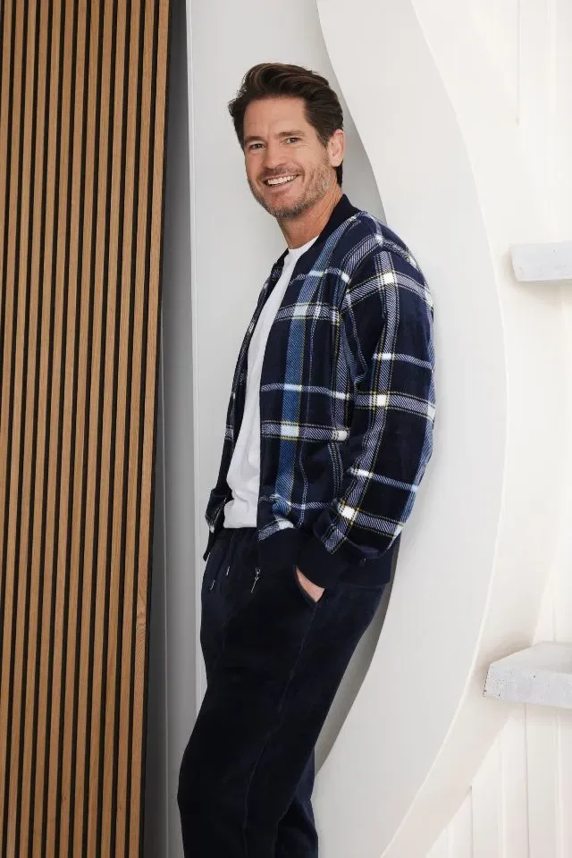 Pastunette Homewear Heren: Blauw met rits ( PAS.120 )