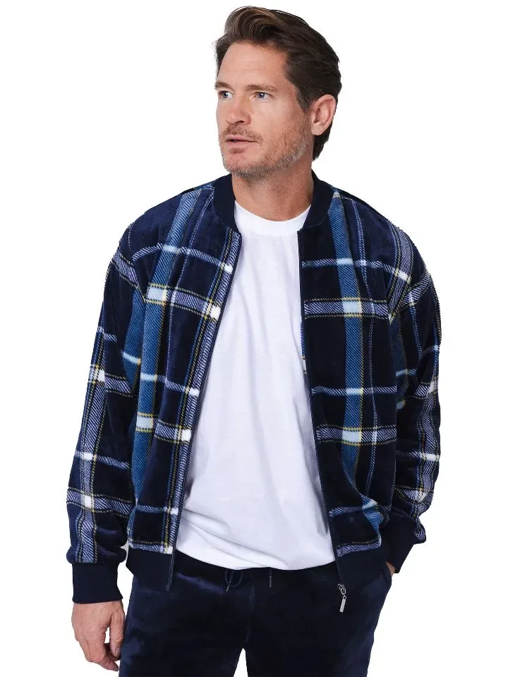 Pastunette Homewear Heren: Blauw met rits ( PAS.120 )