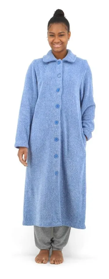 Egatex Kamerjas dames: Blauw, met knopen ( EGA.489 )