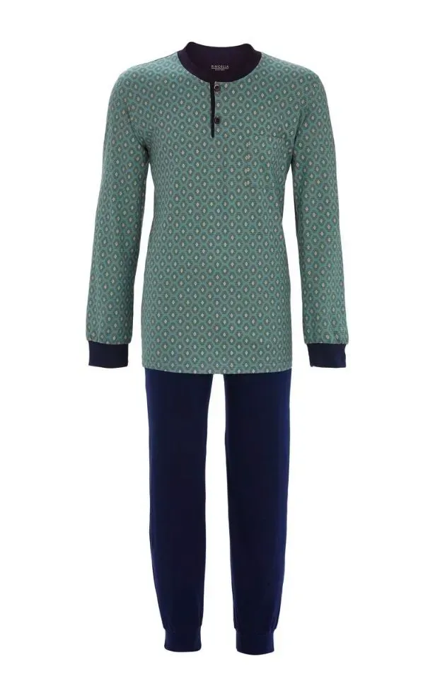 Ringella Pyjama heren: Licht groen, katoen ( RIN.592 )
