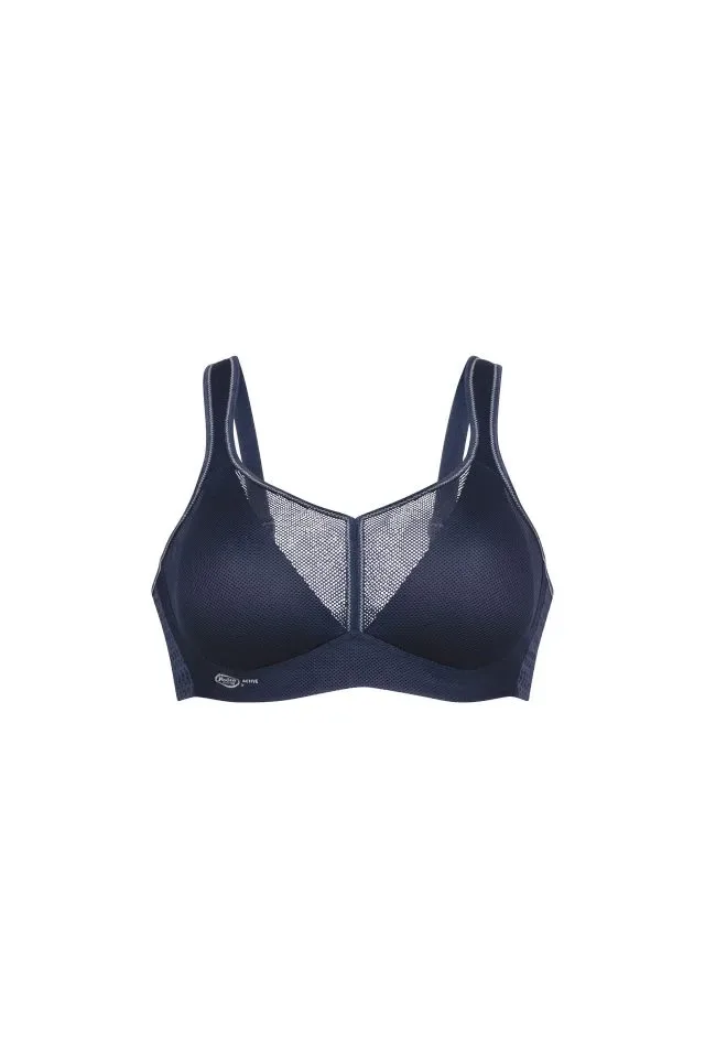 Anita Sport Bh Air Delta pads: Iris Blue, voorgevormde pads, Maximum support  ( ANI.491 )