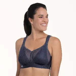 Anita Sport Bh Air Delta pads: Iris Blue, voorgevormde pads, Maximum support  ( ANI.491 )