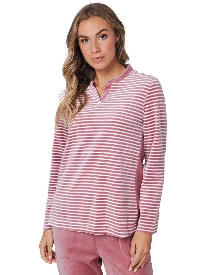 Pastunette Dames pyjama: Roze, Velours, tot 52 ( PAS.126 )