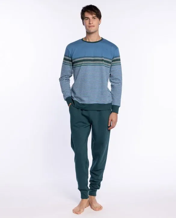 Punto blanco Pyjama Heren: Gemoltoneerd, Gestreept ( PUN.78 )