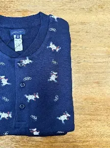 Alpina Heren Pyjama: Interlock, blauw olympische winterspelen ( TEX.771 )