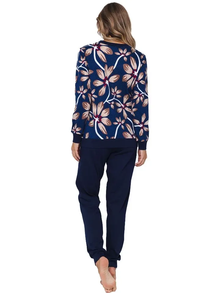Pastunette dames pyjama: Blauw, interlock katoen ( PAS.144 )