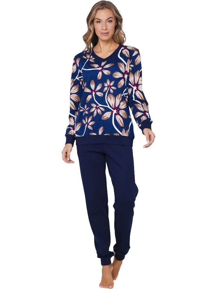 Pastunette dames pyjama: Blauw, interlock katoen ( PAS.144 )