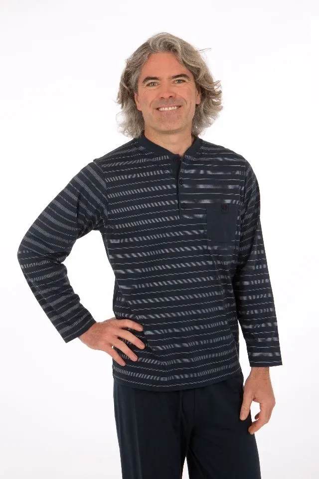 Perlina heren pyjama: Adam blauw, tot maat 6XL ( LINA.110 )