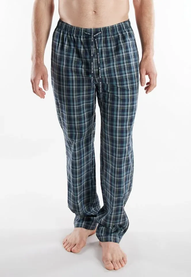 Tom Tailor Pyjama: Blauw, Effen Shirt / carree broek( TOM.46 )