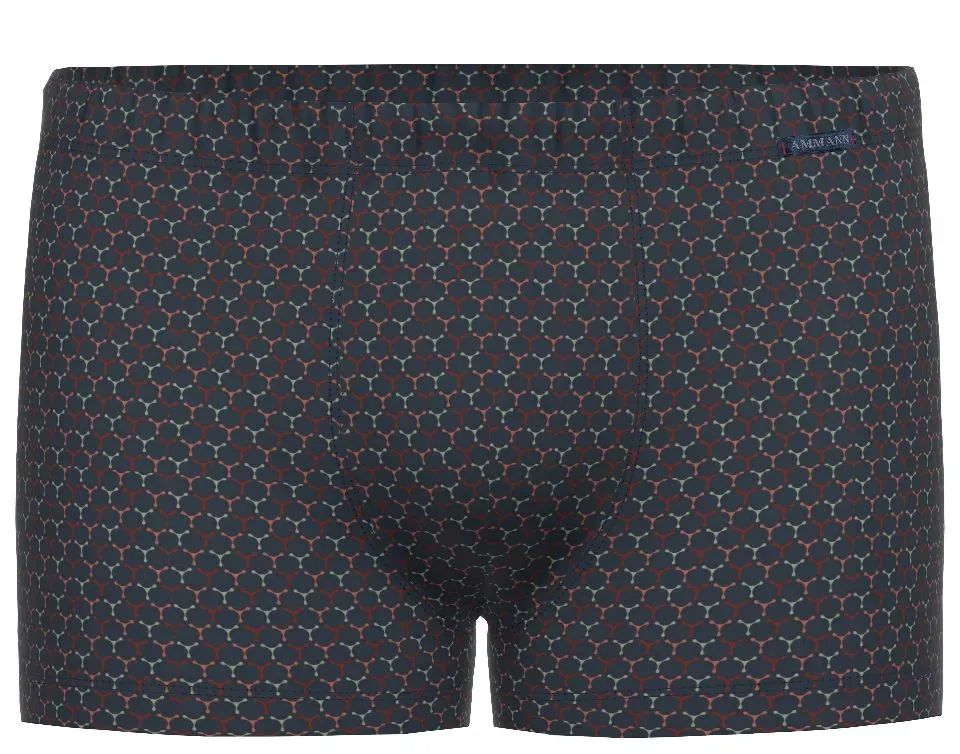 Ammann Heren Boxer: Blauw met motief ( AMM.673 )