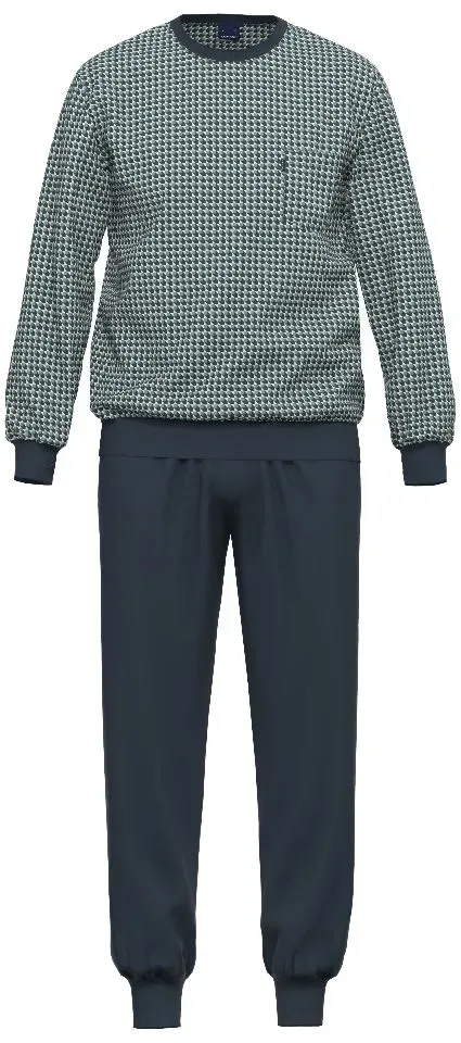 Ammann Heren pyjama: geprint, 100% Katoen ( AMM.675 )