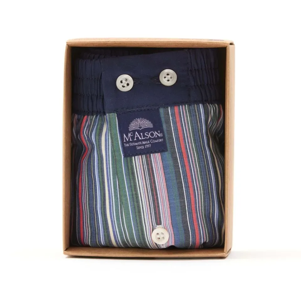 MC Alson Boxershort Heren: Gestreept , Los model met ingewerkte slip ( MCA.58 )