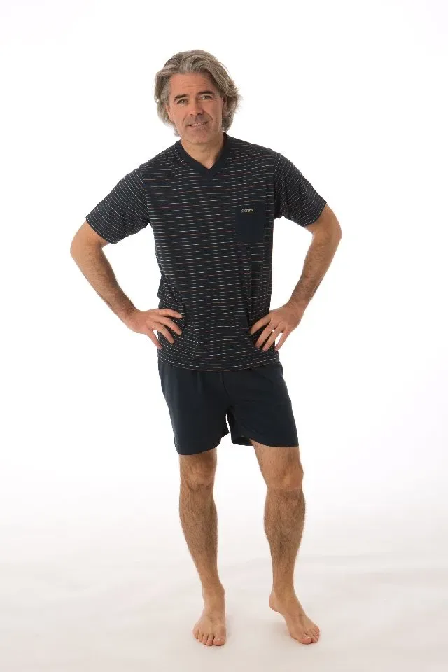 Perlina Heren Pyjama: Gijs, Navy ( LINA.119 )