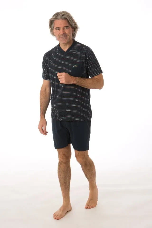 Perlina Heren Pyjama: Gijs, Navy ( LINA.119 )