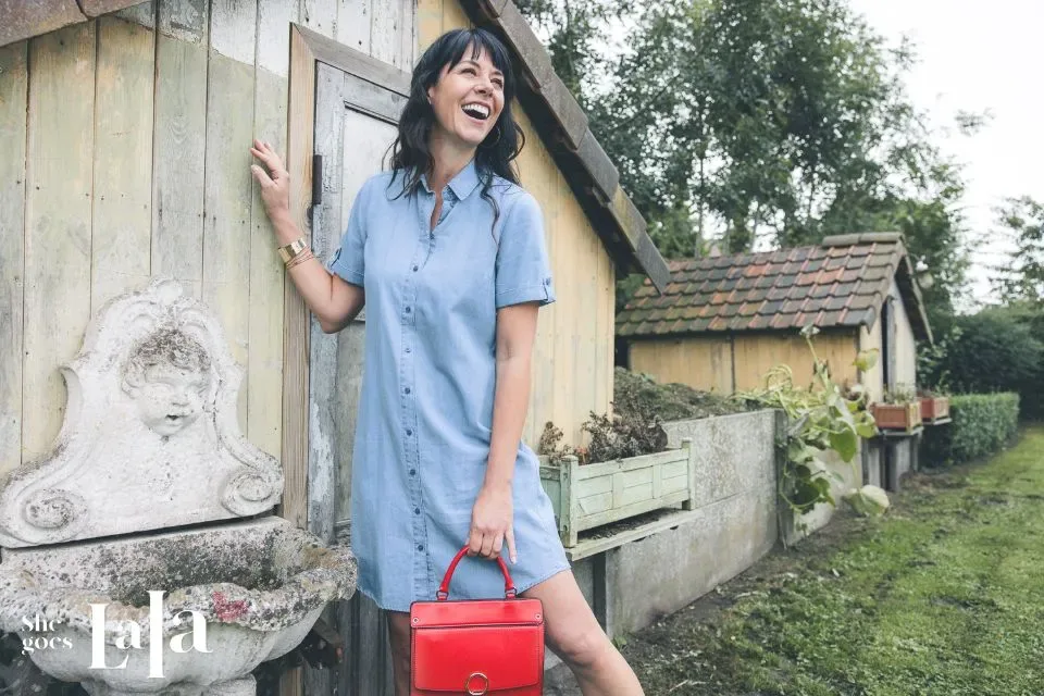 She Goes LaLa Kleed: Jeans, tencel ( SHE.9 )