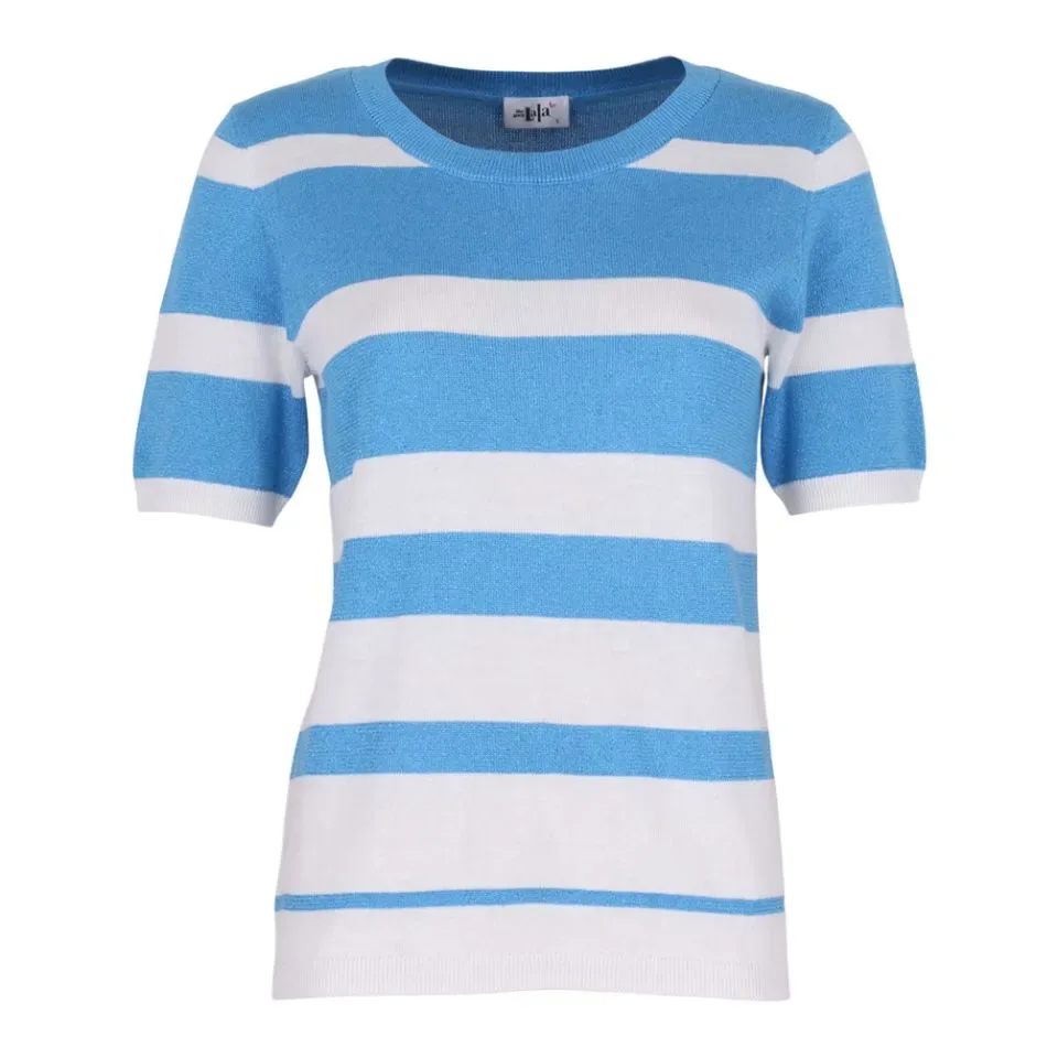 She Goes LaLa  Pull: Licht blauw, gestreept ( SHE.19 )