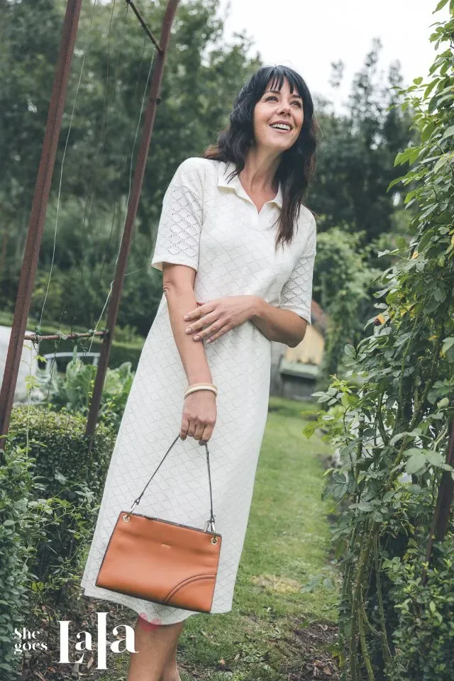 She Goes LaLa Hemdskleed: Off White, Ajour, gevoerd ( SHE.27 )