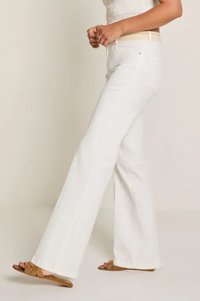 Para Mi Broek Eve Elastic: White, color denim ( PARA.391 )