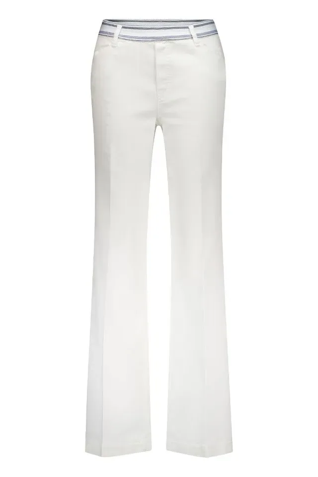 Gardeur dames broek: Zilla1, White, elastiek in de lenden ( GAR.30 )