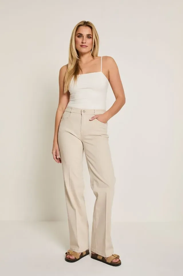 Para Mi Broek Eve Elastic: Stone, color denim ( PARA.392)