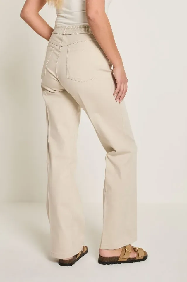 Para Mi Broek Eve Elastic: Stone, color denim ( PARA.392)