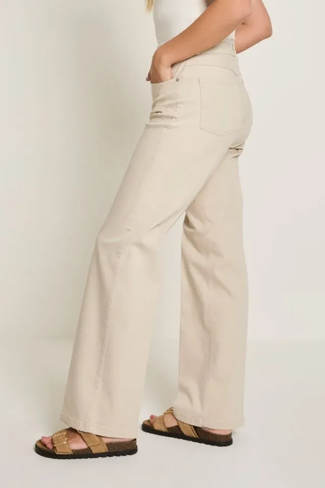 Para Mi Broek Eve Elastic: Stone, color denim ( PARA.392)