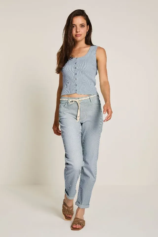 Para Mi Broek Bobby: Spring Stripes, Light Blue, L30 ( PARA.393 )
