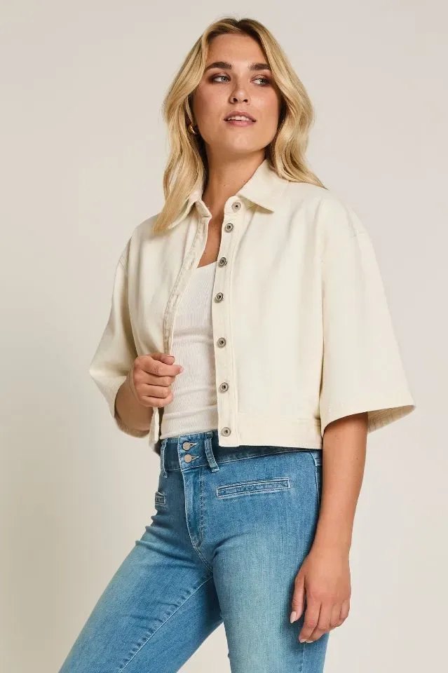 Para Mi Mauve jacket: Denia Denim, Natural Cream, ( PARA.395 )
