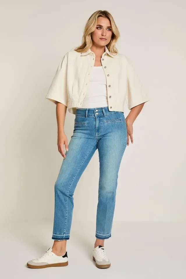Para Mi Mauve jacket: Denia Denim, Natural Cream, ( PARA.395 )