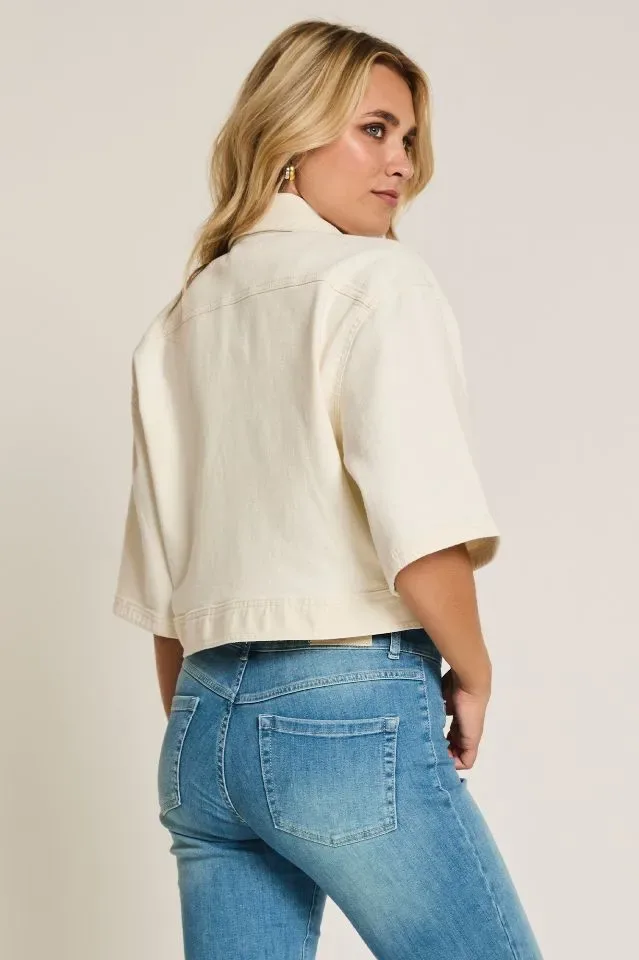 Para Mi Mauve jacket: Denia Denim, Natural Cream, ( PARA.395 )