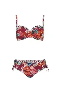 Sunflair Bikini: roest kleurige tinten, voorgevormde top / midi slip ( Sunf.223 )