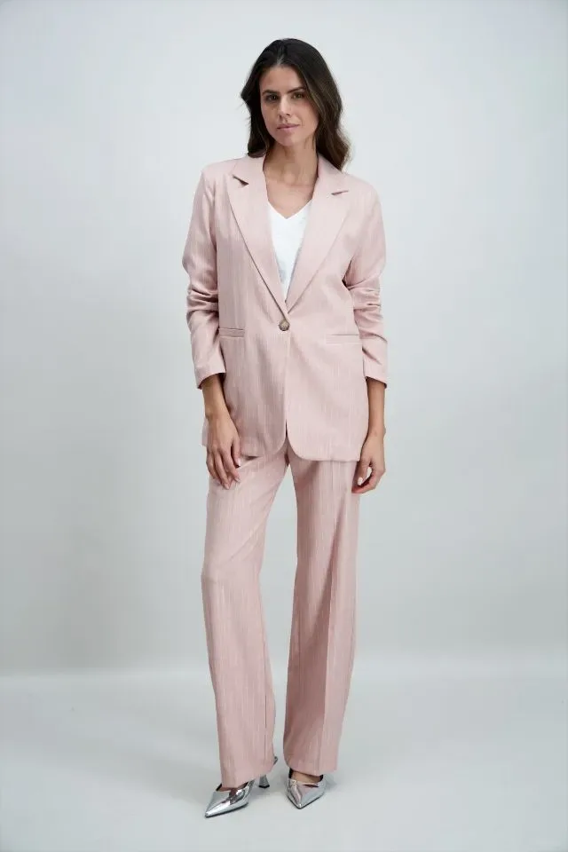Signe Nature Broek: Rose / ecru gestreept ( SIGNE.1352 )