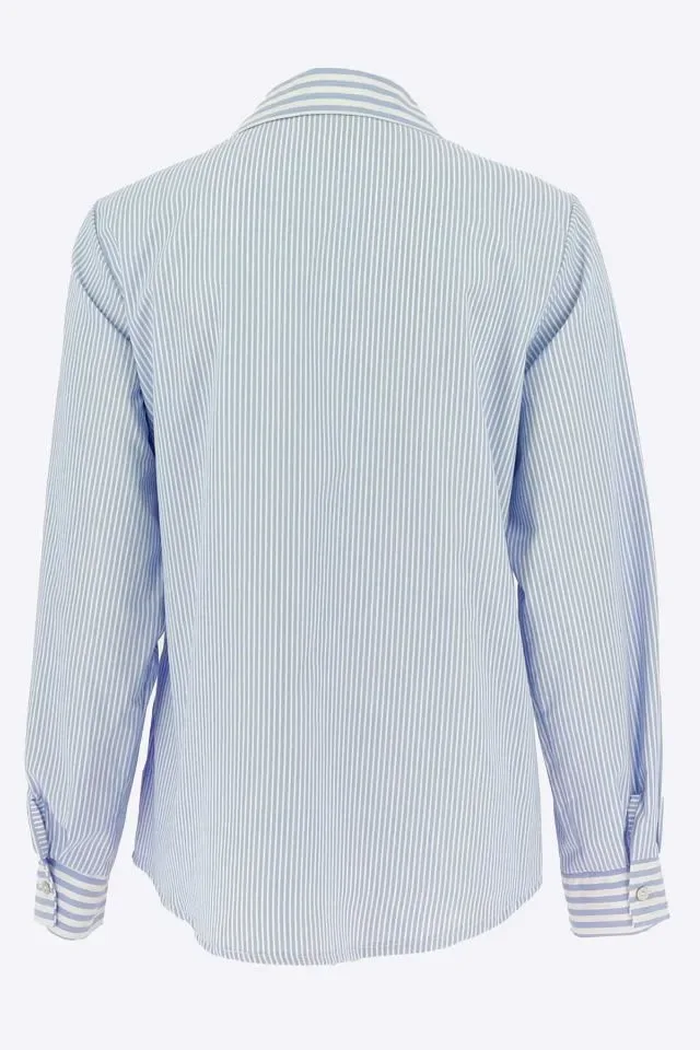 Signe Nature Bloes: Gestreept, blauw / wit ( Signe.1360 )