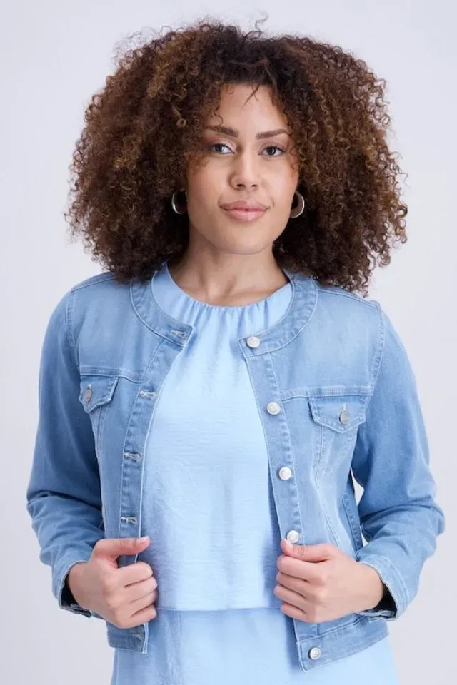 Signe Nature Jeans Jas: Licht blauw ( Signe.1362 )